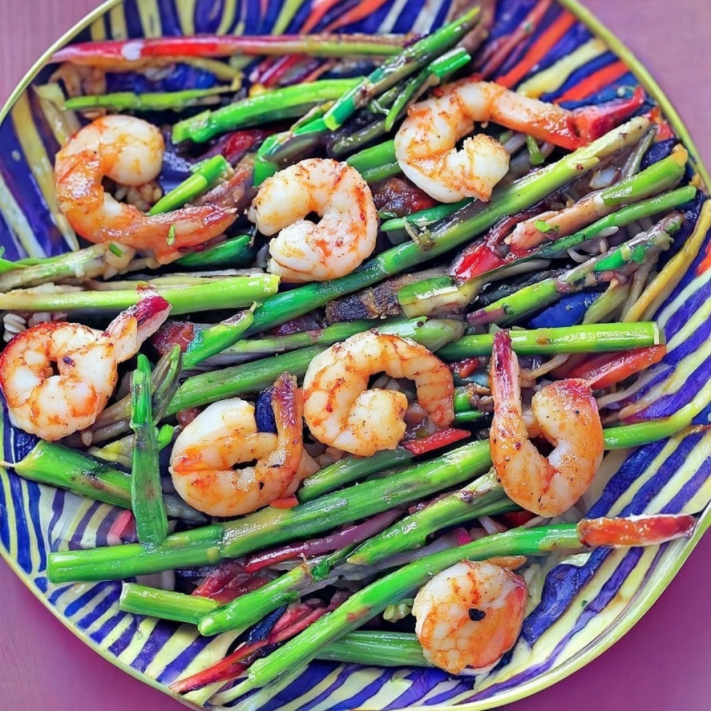 Shrimp and Asparagus Stir-Fry